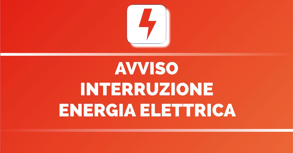 Interruzione erogazione energia elettrica da parte di e-distribuzione